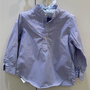 La Coqueta Striped Mateo Long Sleeve Boy Shirt